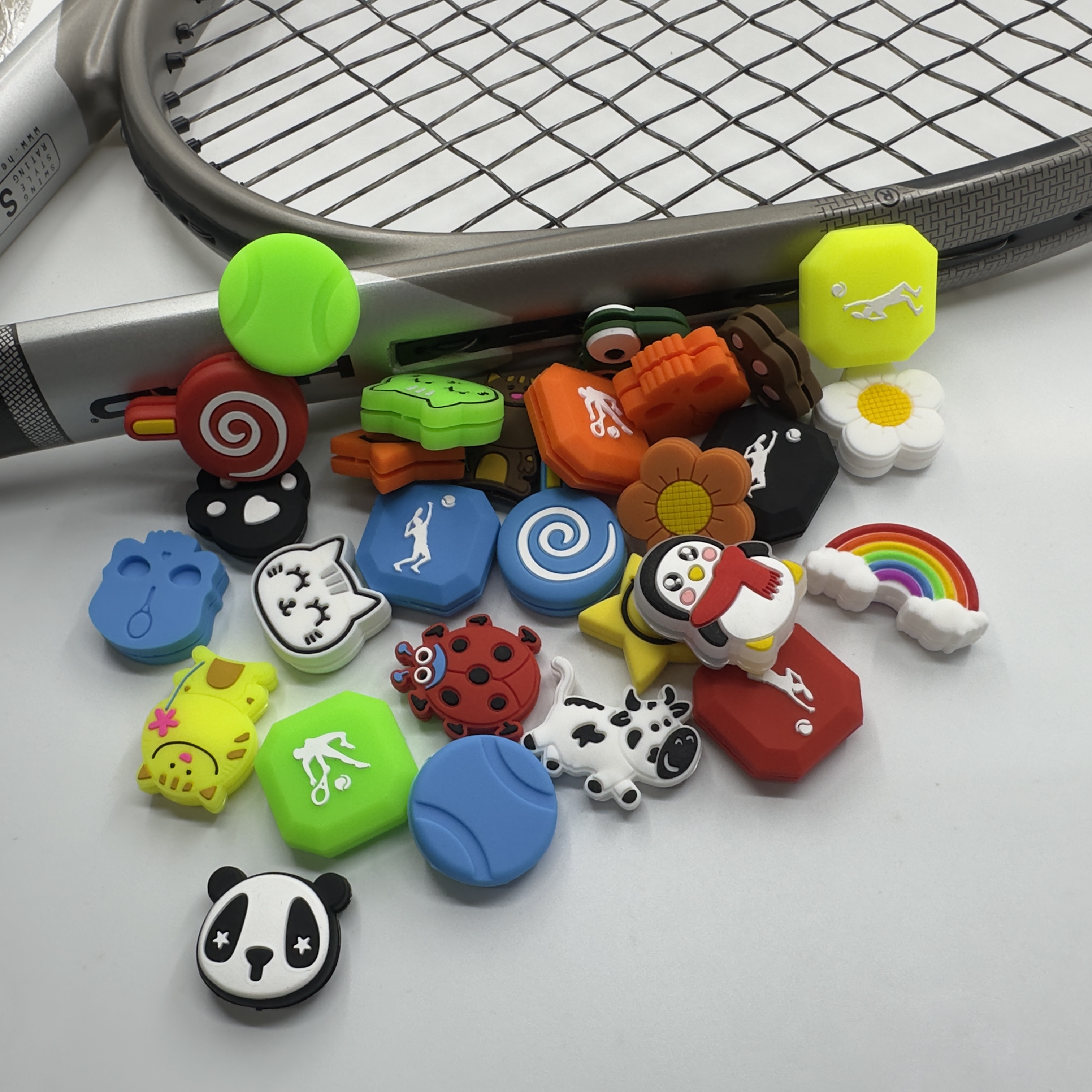 Racket Vibration Dampener - 100pcs/lot Mixed styles vibration dampeners/tennis racket/tennis