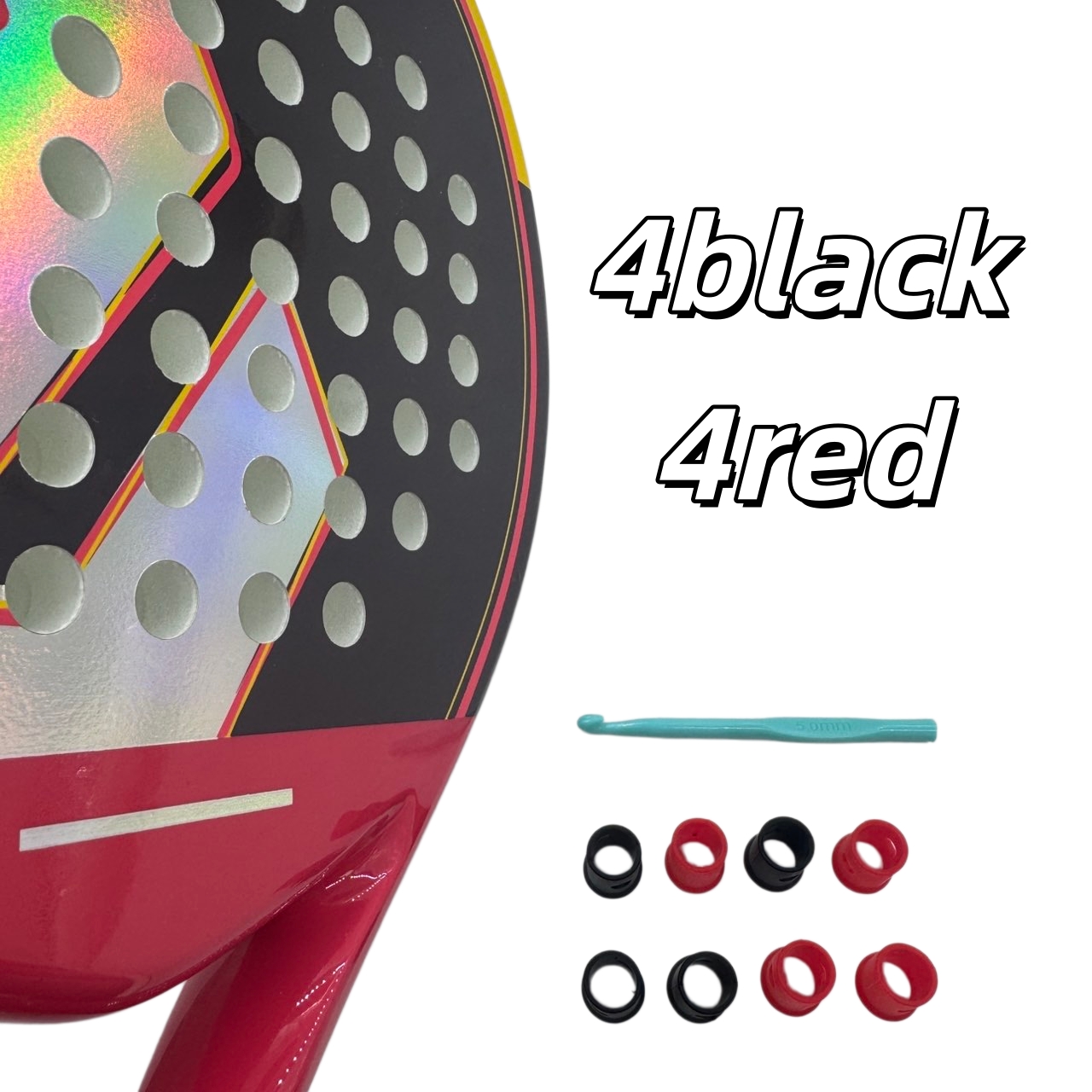 8PCS Black Red Tennis Racket V - Racket Vibration Dampener avaliação e preço