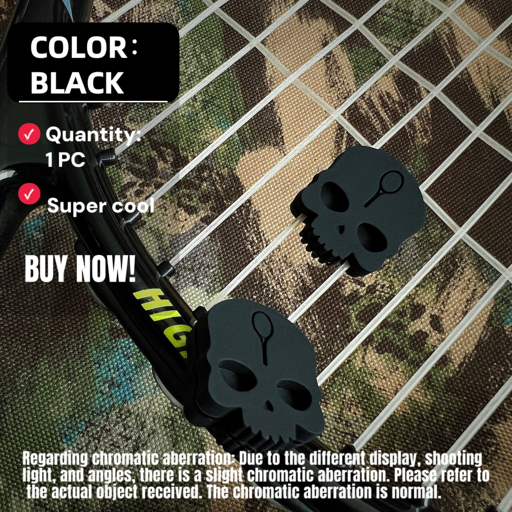 Super cool skull tennis racket - Racket Vibration Dampener avaliação e preço