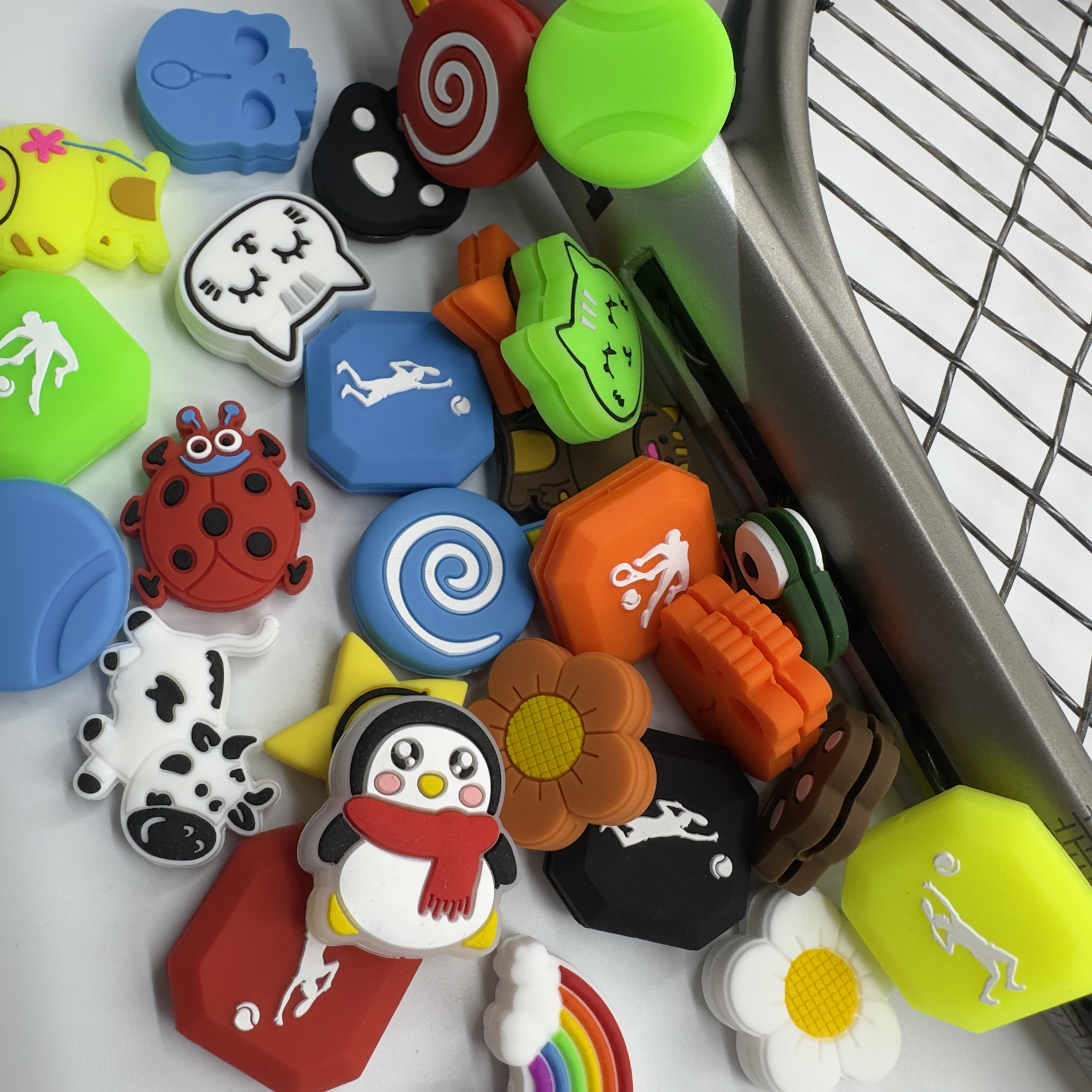 100pcs/lot Mixed styles vibrat - Racket Vibration Dampener avaliação e preço