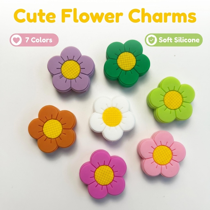 7pcs Soft Silicone Flower Tenn - Racket Vibration Dampener avaliação e preço