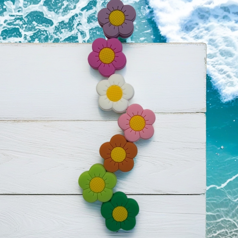 7pcs Soft Silicone Flower Tenn - Racket Vibration Dampener avaliação e preço