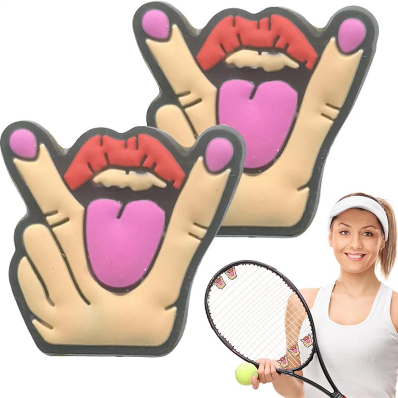 2Pcs Cartoon Tennis Racket Sho - Racket Vibration Dampener avaliação e preço