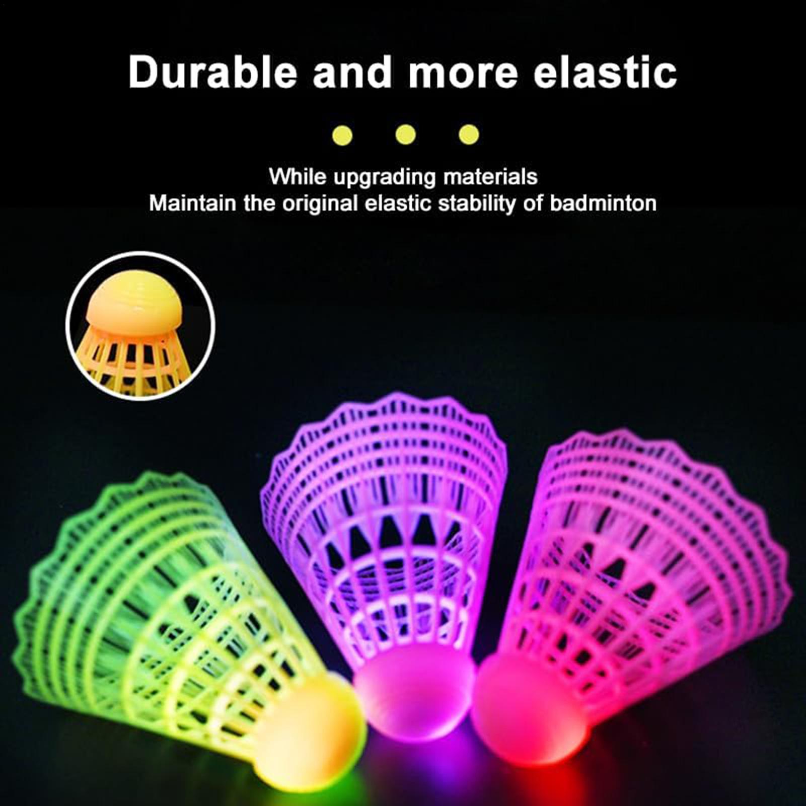 Luminous Badminton 3-Piece Glo - Badminton Nylon Shuttlecock avaliação e preço