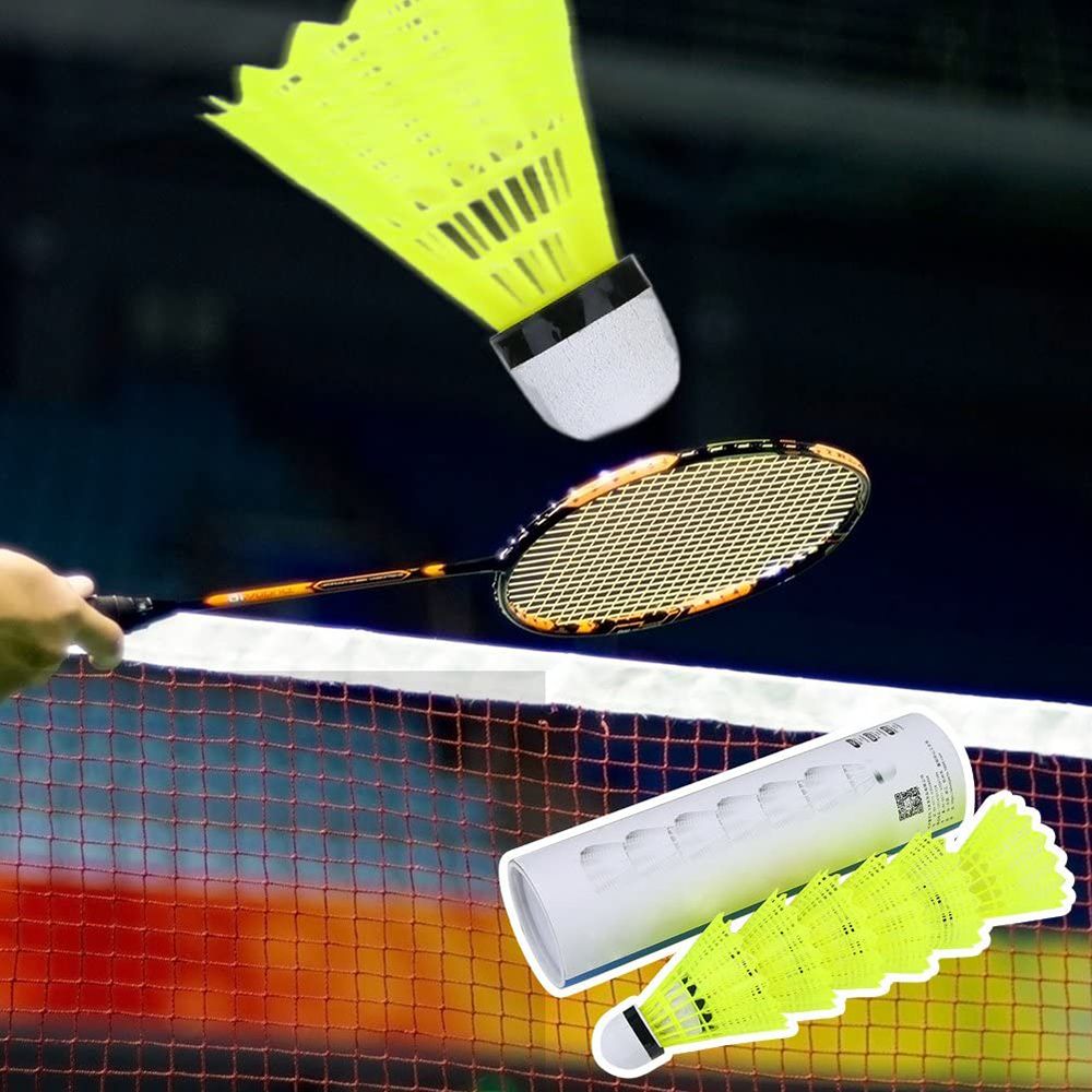 3/6/12Pcs Outdoor Sports Stabl - Badminton Nylon Shuttlecock avaliação e preço