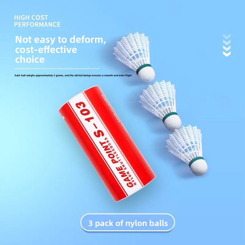 1tube 3pcs Kumpoo Badminton ba - Badminton Nylon Shuttlecock avaliação e preço