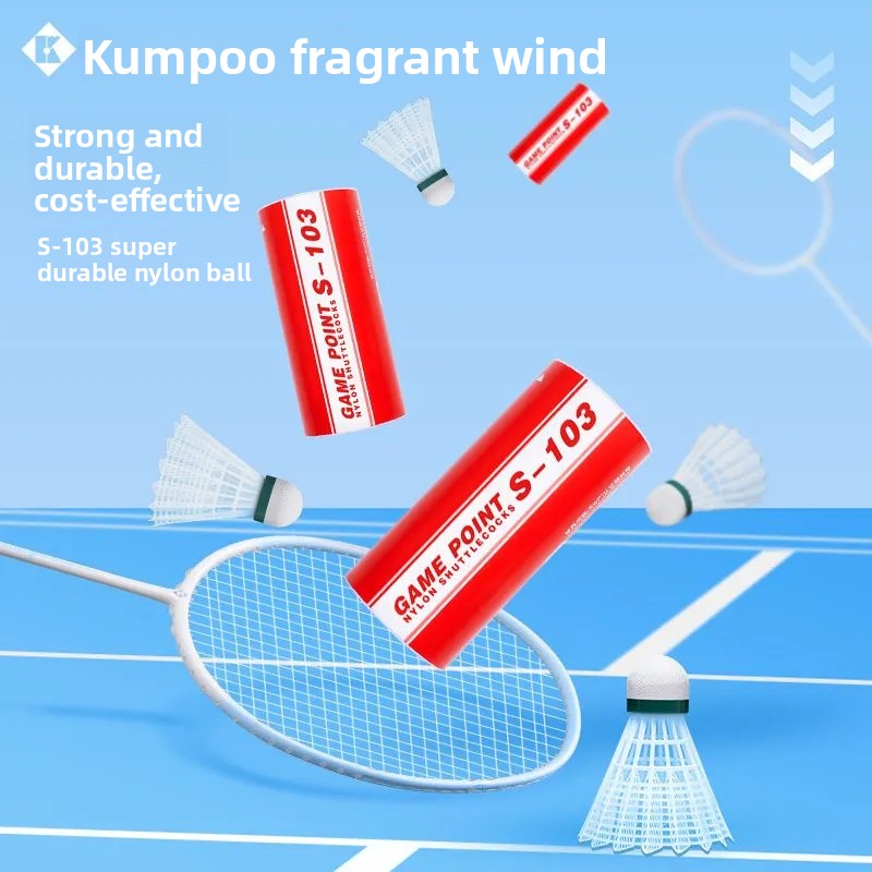 1tube 3pcs Kumpoo Badminton ba - Badminton Nylon Shuttlecock avaliação e preço