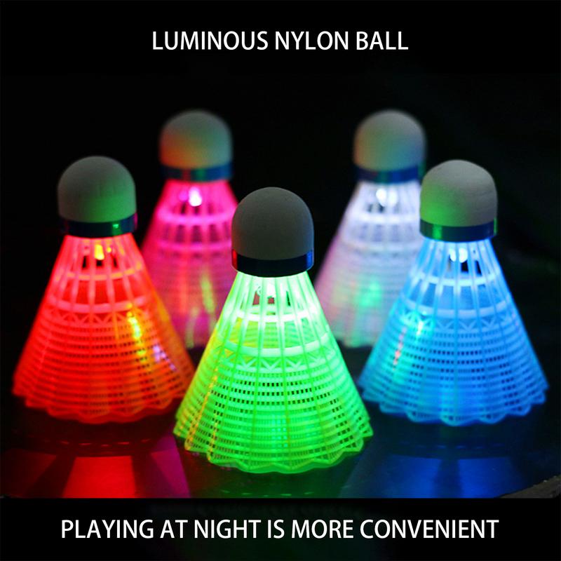 3/4pcs Lighting Badminton Dark - Badminton Nylon Shuttlecock avaliação e preço