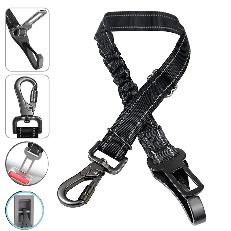 3 In 1 Pet Dog Car Seat Belt N - String Tension Clip avaliação e preço