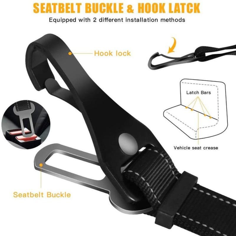 3 In 1 Pet Dog Car Seat Belt N - String Tension Clip avaliação e preço