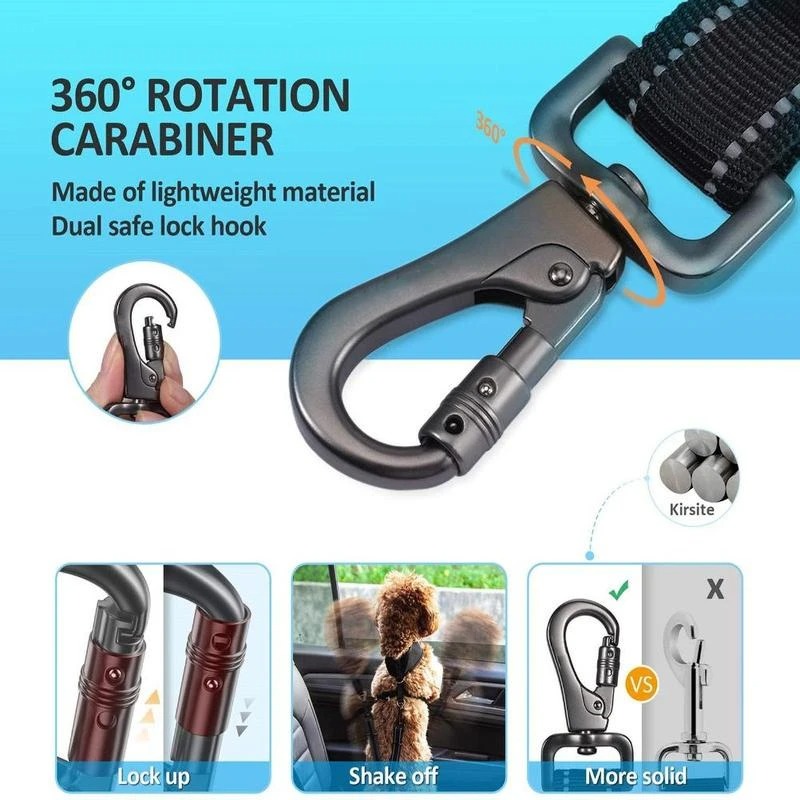3 In 1 Pet Dog Car Seat Belt N - String Tension Clip avaliação e preço