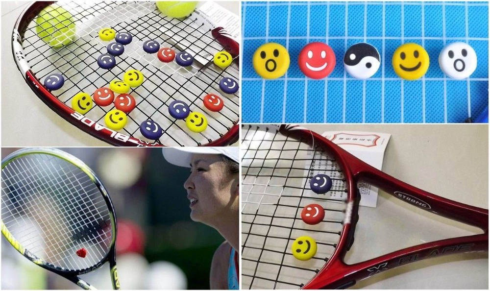 smile National flag Tennis Rac - Racket Vibration Dampener avaliação e preço